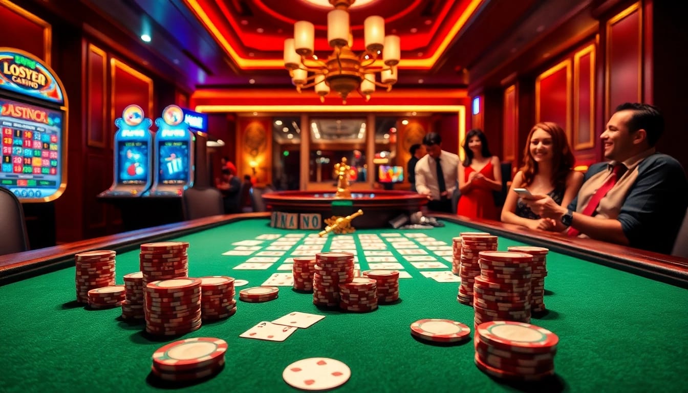 Engage in thrilling gaming at the luxurious BK8 casino, as featured in https://hanoiculturetravel.com/, showcasing poker chips and vibrant roulette action.