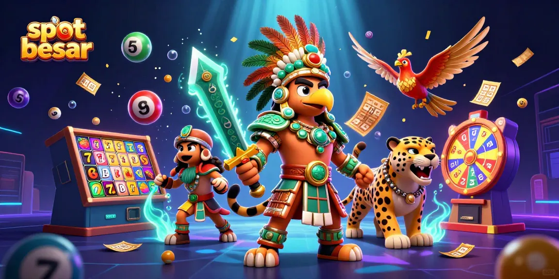 Engage in thrilling slot besar action with vibrant characters and game elements in an exciting casino scene.