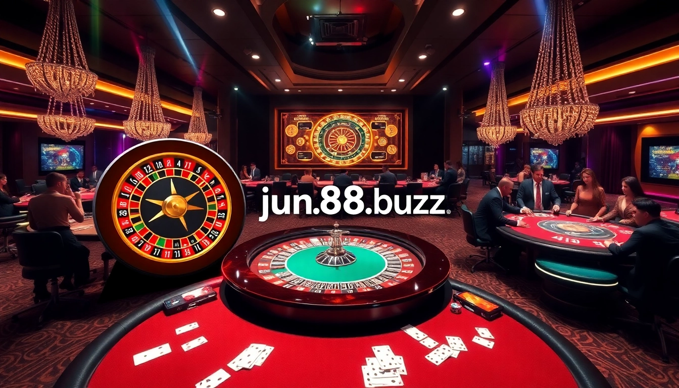 Experience ultimate excitement at jun88.buzz with lively casino tables and vibrant betting action.