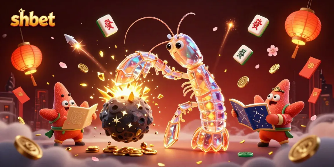 Experience thrilling gameplay at shbet with a vibrant, 3D digital casino illustration featuring galactic characters.