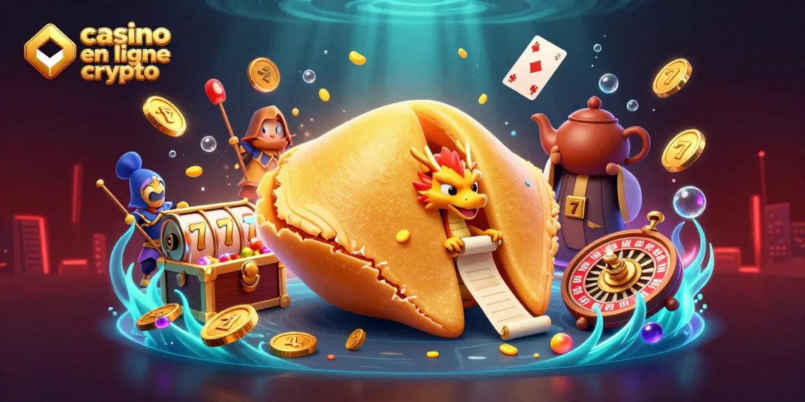 Jouez sur un casino en ligne crypto avec cette illustration 3D captivante des jeux vidéo et des bonus.