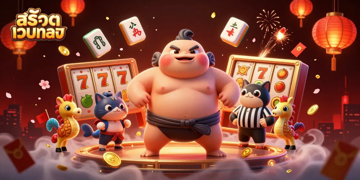 Experience thrilling สล็อตเว็บตรง action in this vibrant 3D casino illustration featuring exciting slot reels.