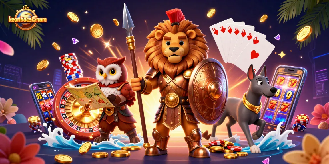 Experience the thrilling world of keonhacai5nam with a vibrant casino adventure featuring dynamic characters and gaming elements.