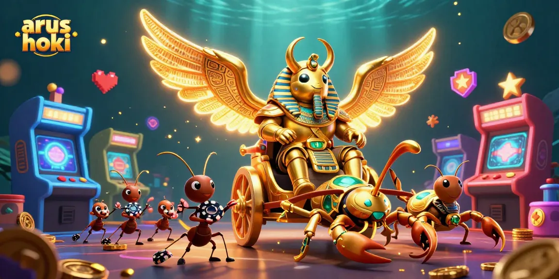 Permainan slot menarik di arus hoki dengan karakter lucu dan elemen kasino 3D yang kaya.