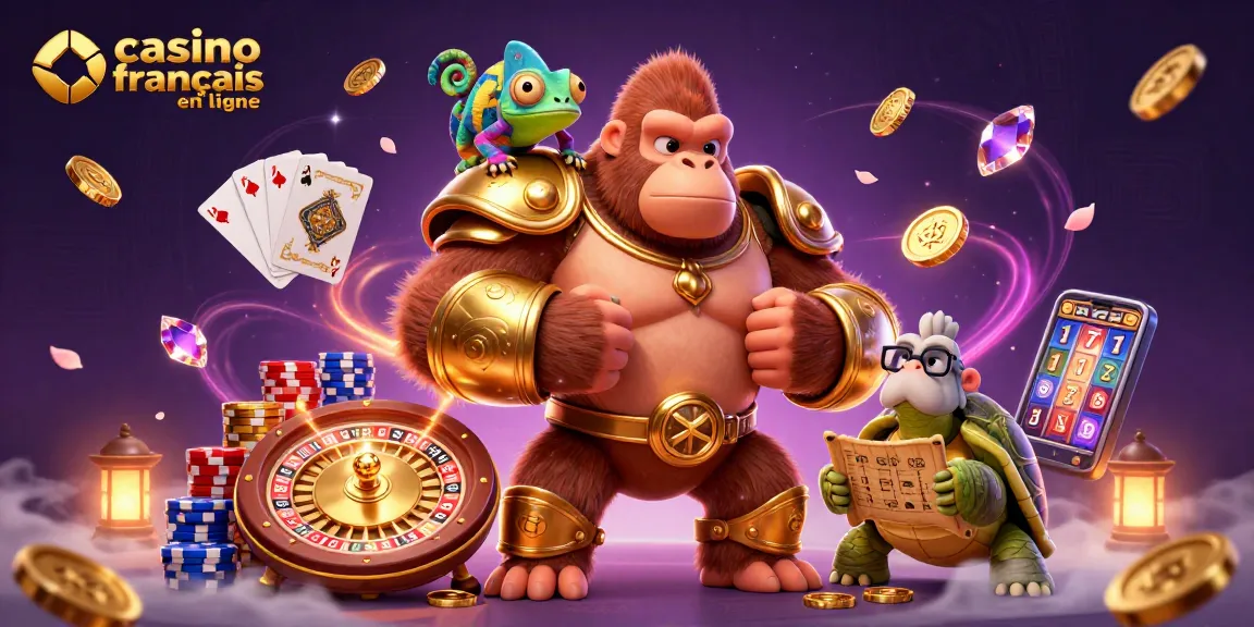 Découvrez le monde des jeux au casino français en ligne avec des personnages captivants et des éléments dynamiques.