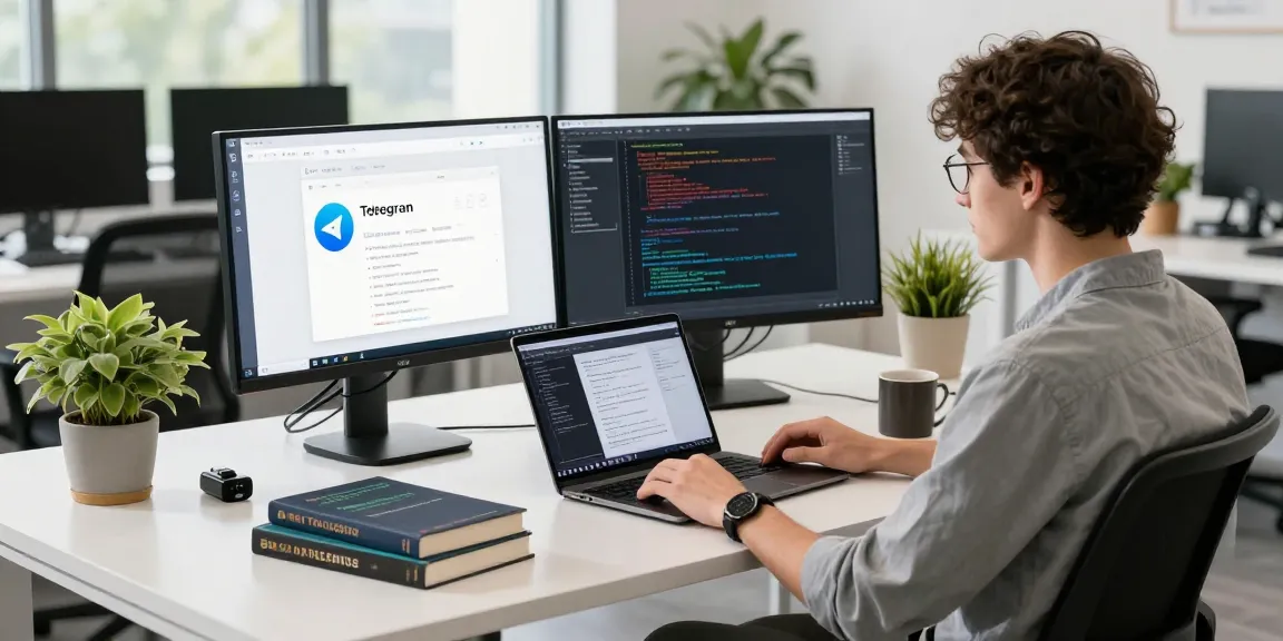 Developer debugging the 纸飞机中文版 application in a modern tech workspace.