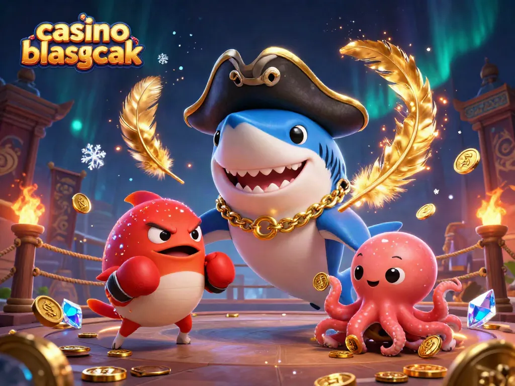 Juega al casino blackjack con estrategias ganadoras mientras disfrutas de una ilustración colorida y dinámica de personajes animados.