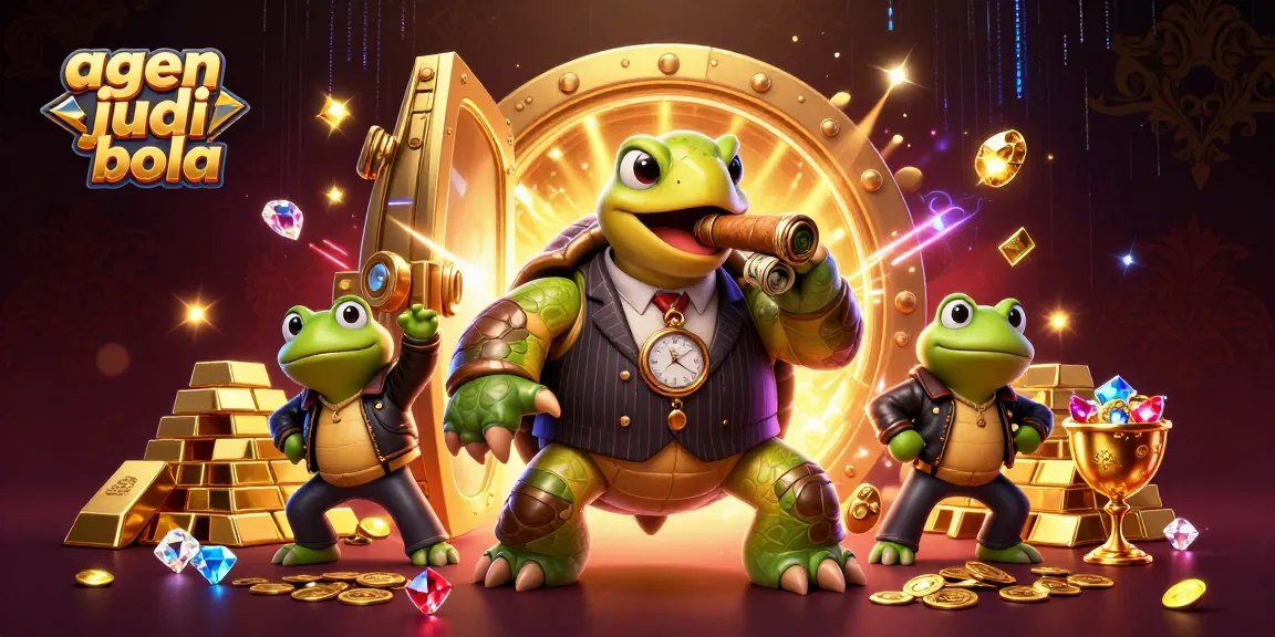 Experience thrilling bets at agen judi bola with vibrant casino visuals and characters.
