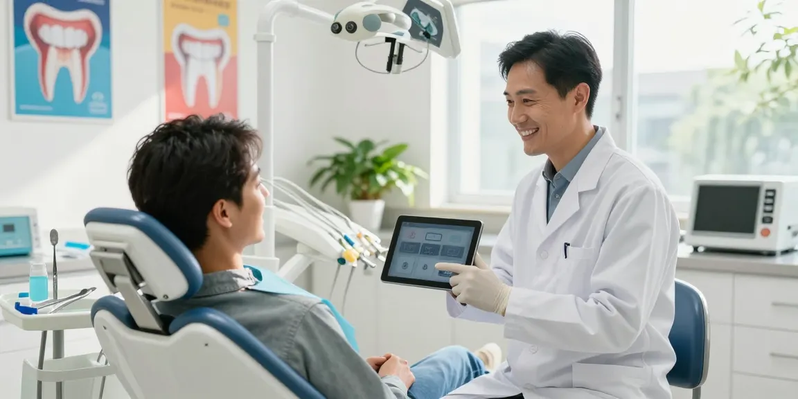 Visit your dentist in a welcoming clinic environment with friendly interactions.