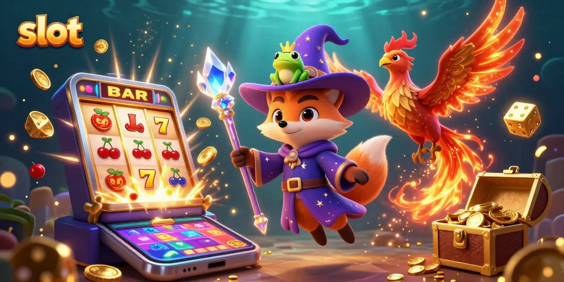 Spin to win with an exciting slot game featuring vibrant graphics and magical elements.