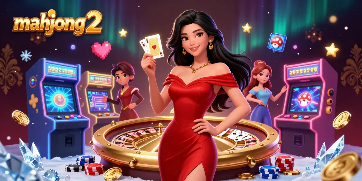 Experience the thrilling play of mahjong 2 with vibrant casino elements and atmospheric details