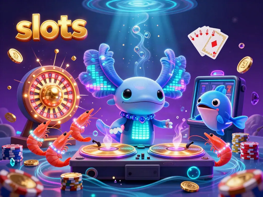 Experience vibrant gameplay with exciting slots, colorful characters, and treasures in this underwater casino scene.