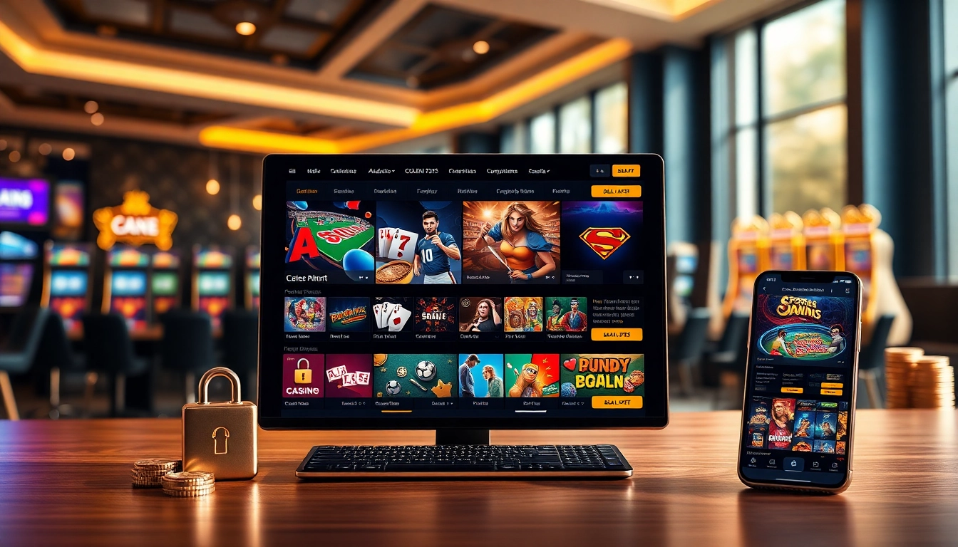 Online casino interface at https://whycazino.com showcasing games and secure transactions, offering a modern user experience.