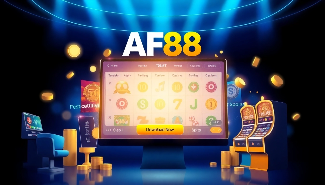 Explore the AF88 com online betting platform interface showcasing vibrant games and user-friendly design.