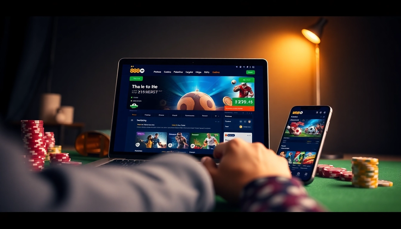 Online betting interface for 888 new showcasing user engagement in a secure environment.