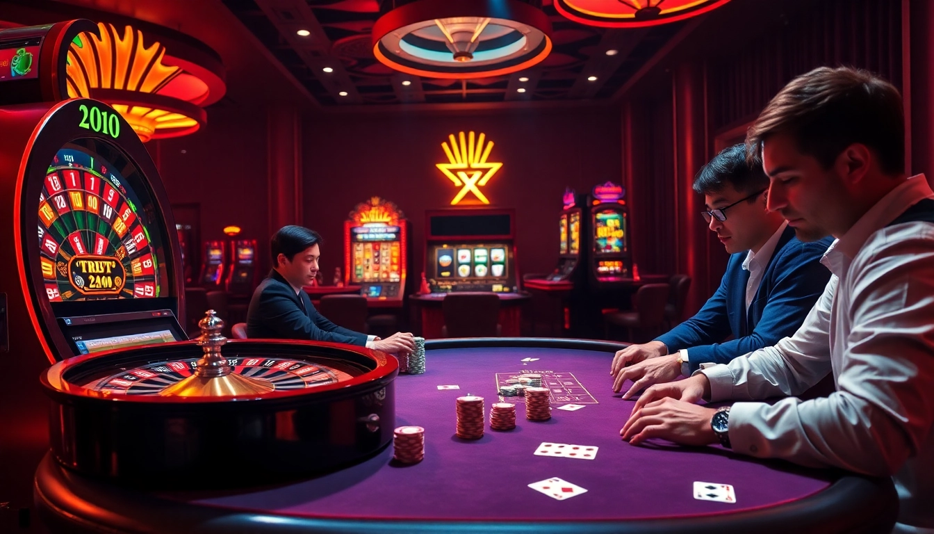 Experience the excitement of gaming at https://xn8844.com/, featuring poker chips and a roulette wheel.