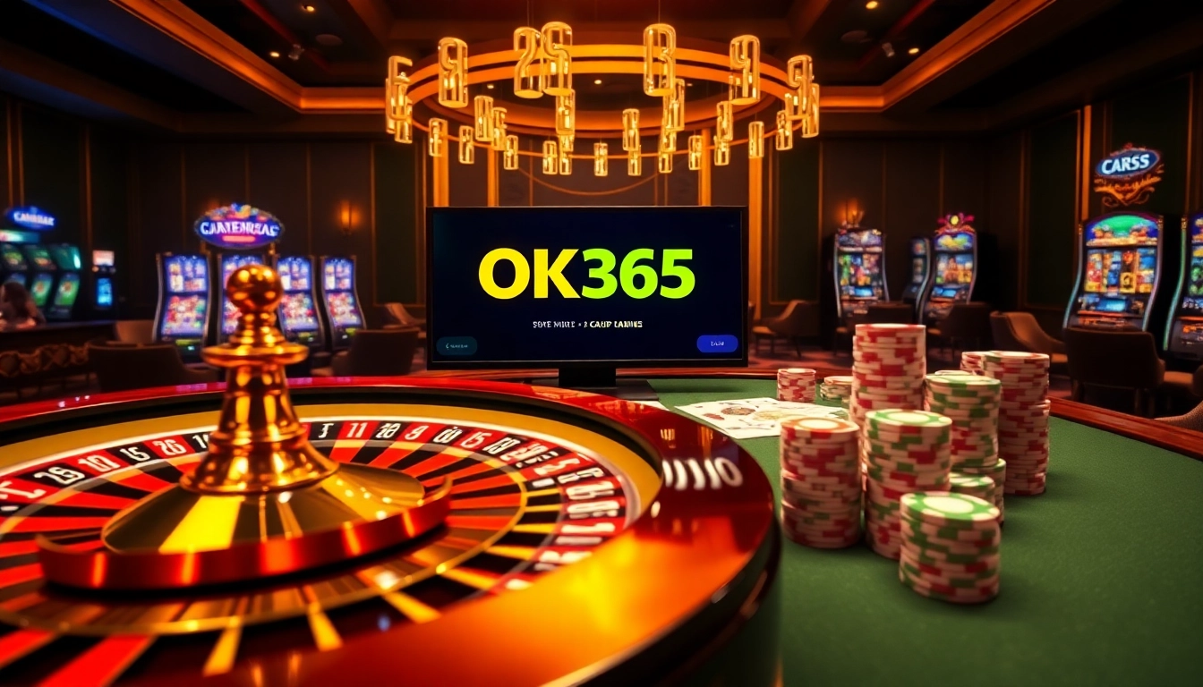 Engaged players enjoying diverse games at OK365's premier online casino interface.