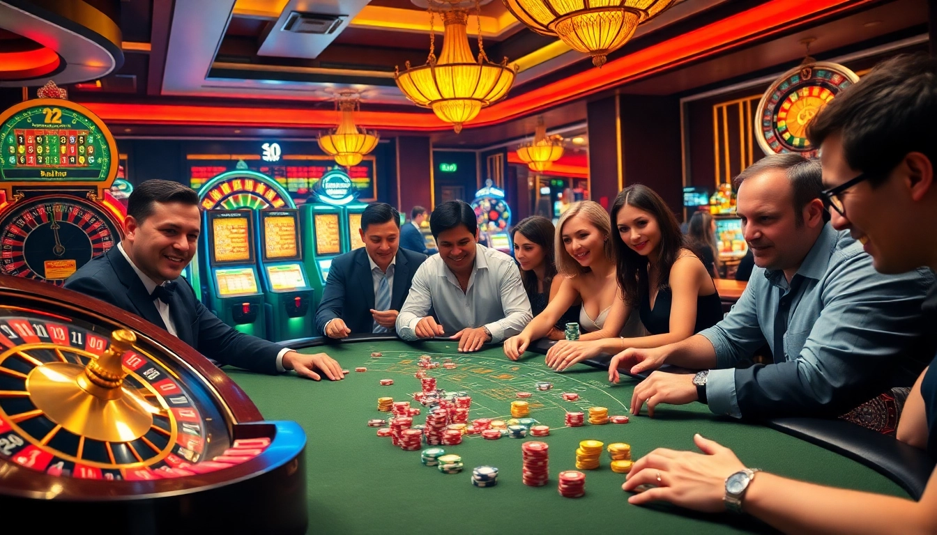 Experience the excitement of New888 at a vibrant casino table filled with poker action.
