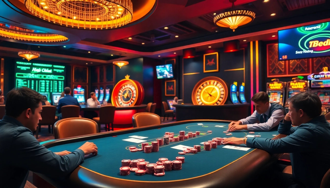 Experience the excitement at https://tobet88bet.com/ with vibrant casino visuals showcasing poker and slots.